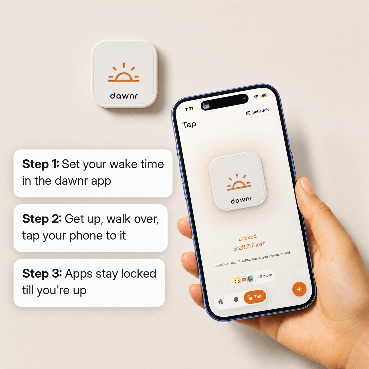 how dawnr works in three steps